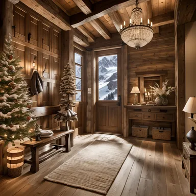 Ski Chalet Entryway design