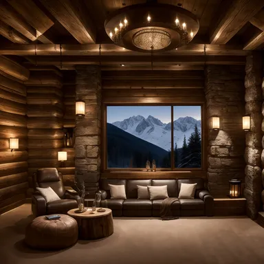Ski Chalet Home Theater design