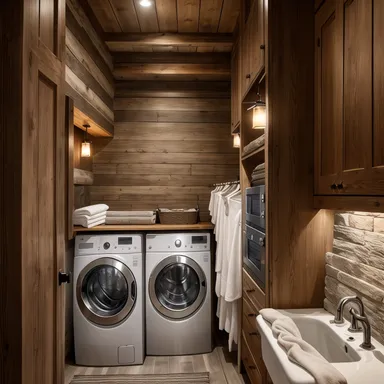 Ski Chalet Laundry Room design