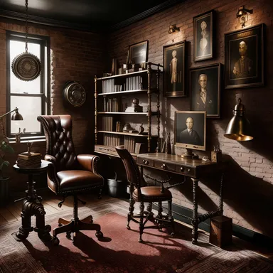 Steampunk Home Office design