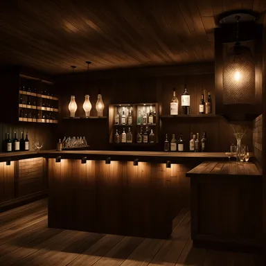 Surf Shack Home Bar design