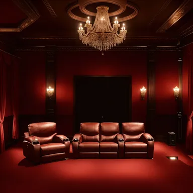 Tradiční Home Theater design.