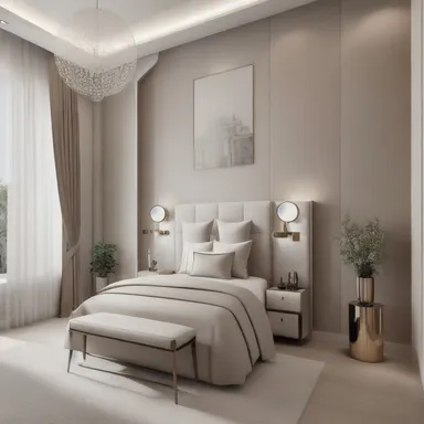 Transitional Guest Room design