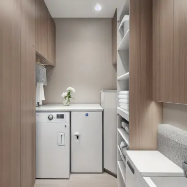 Transitional Laundry Room