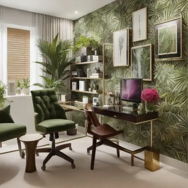 Tropical Home Office design