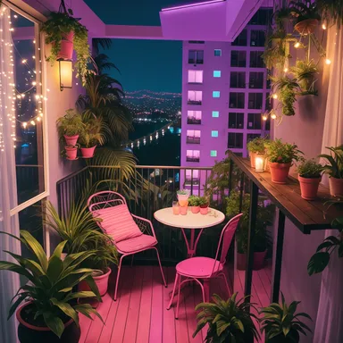 베이퍼웨이브 Balcony 디자인