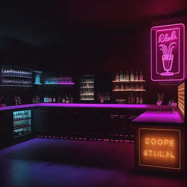 베이퍼웨이브 Home Bar 디자인