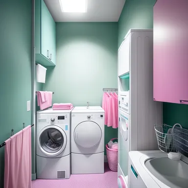 베이퍼웨이브 Laundry Room 디자인