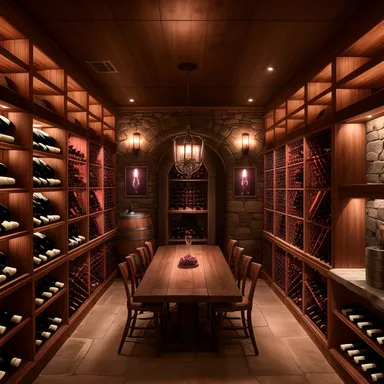 Vaporwave Wine Cellar design