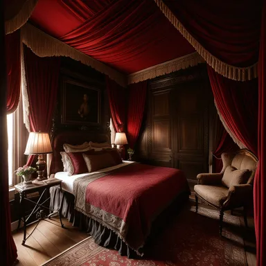 Victorian Bedroom design - AI generated interior design visualization