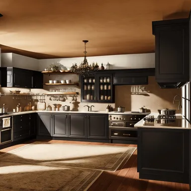 Victorian Kitchen design - AI generated interior design visualization