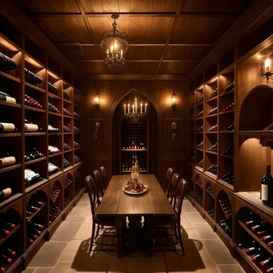 viktoriánský Wine Cellar design.