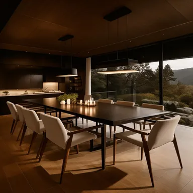 Zen Dining Room design - AI generated interior design visualization