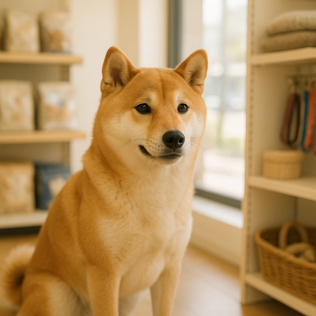 柴犬に最適なペット用品を取り扱う店舗を見つける方法(テーマ: 柴犬)の内容に沿ったイメージ。セクション「ペット用品を購入する際の店舗選びのポイント」を視覚化。要