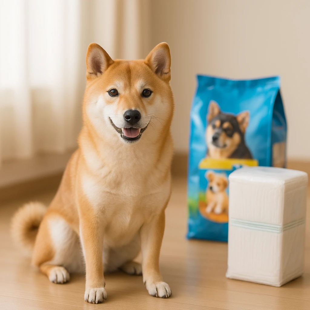 ユニチャームのペットグッズで柴犬をもっと幸せにする方法（テーマ: 柴犬）の内容に沿ったイメージ。セクション「柴犬向けユニチャーム製品の種類と特徴」を視覚化。要点