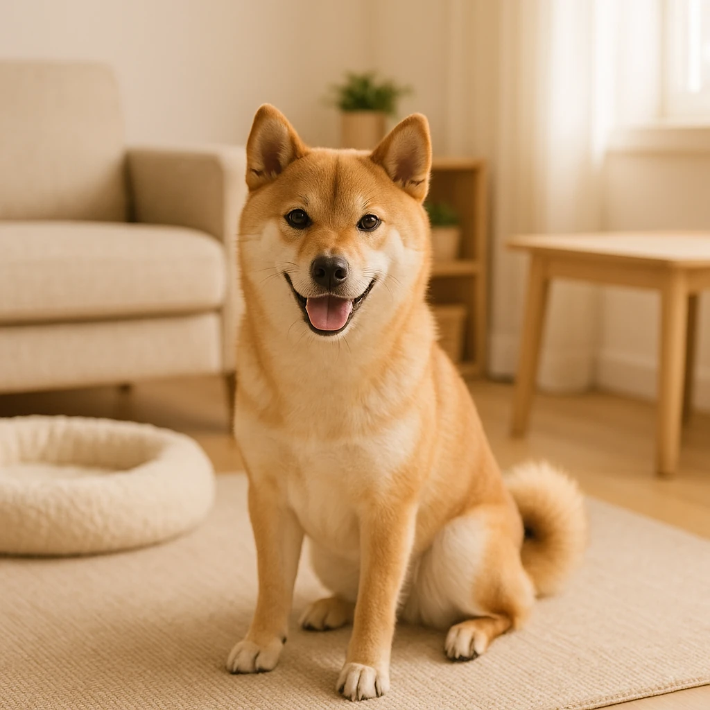 柴犬のための快適な生活空間の作り方（テーマ: 柴犬）の内容に沿ったイメージ。セクション「柴犬が快適に過ごせる空間を整える手順」を視覚化。要点:柴犬が快適に過ごす