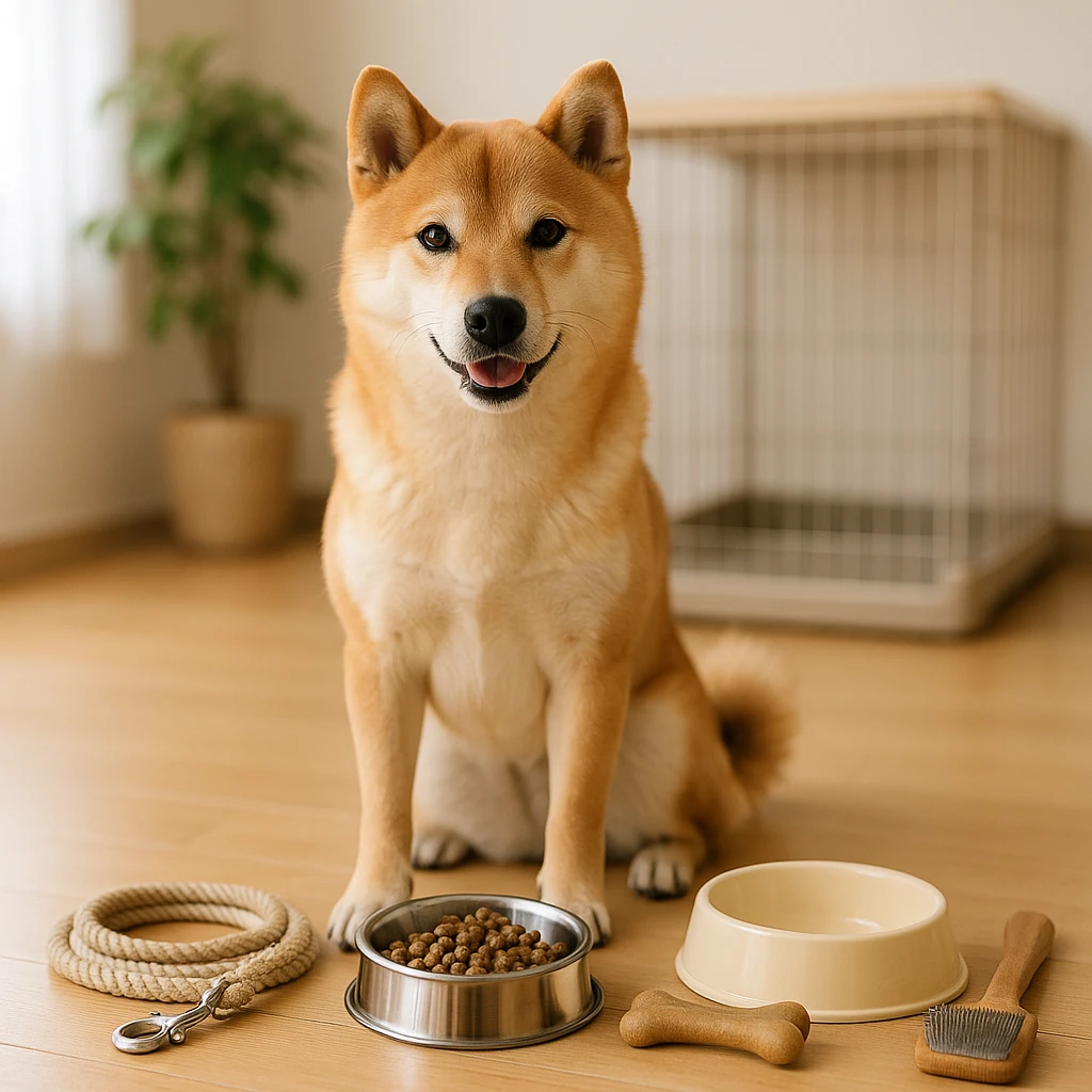 柴犬の魅力と飼い方ガイド（テーマ: 柴犬）の内容に沿ったイメージ。セクション「柴犬を飼うための準備と必要なものを確認しよう」を視覚化。要点:柴犬はその独特な魅力