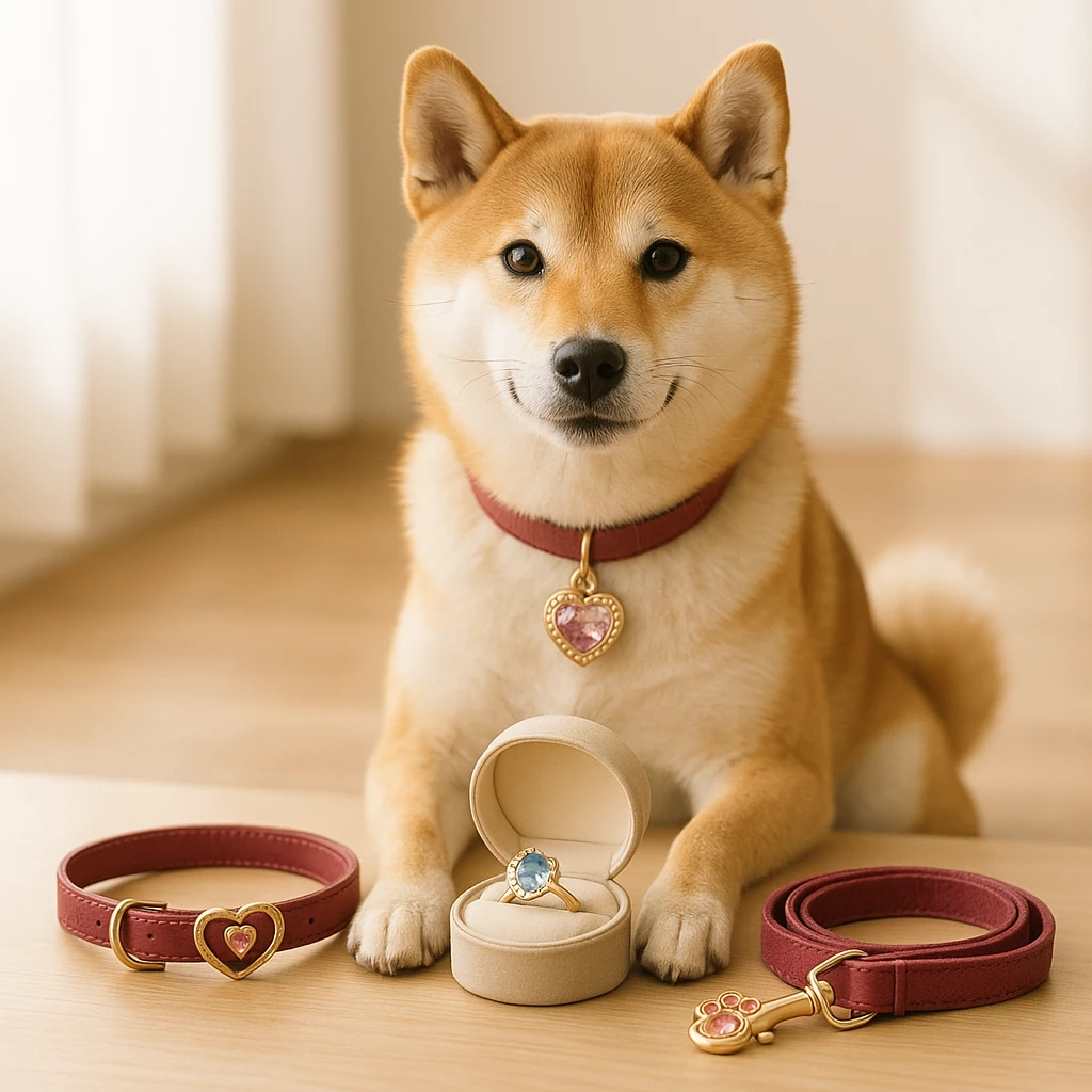 柴犬と相性抜群のジュエルペットグッズ(テーマ: 柴犬)の内容に沿ったイメージ。セクション「柴犬に最適なジュエルペットグッズの選び方」を視覚化。要点:ジュエルペッ