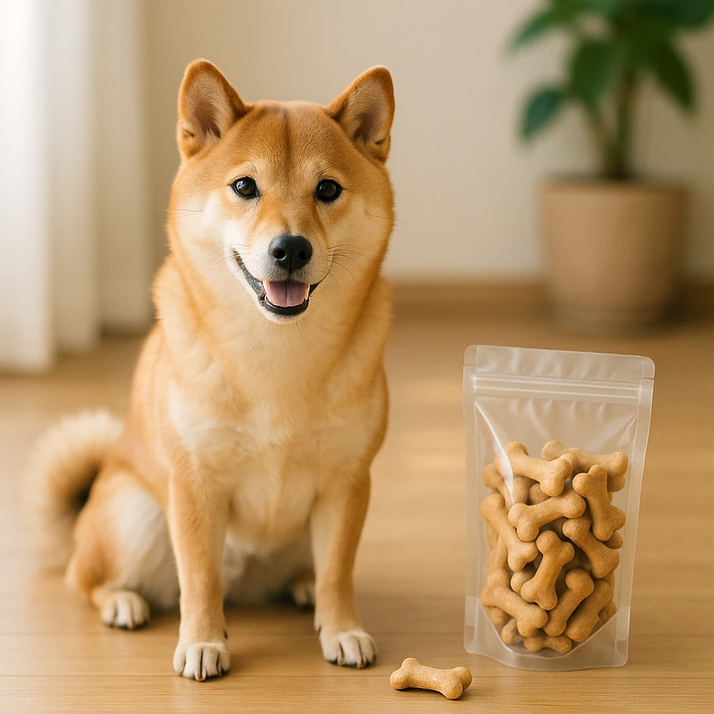 柴犬に最適なおやつの選び方ガイド（テーマ: 柴犬）の内容に沿ったイメージ。セクション「人気の柴犬向けおやつブランドを紹介します」を視覚化。要点:柴犬に最適なおや