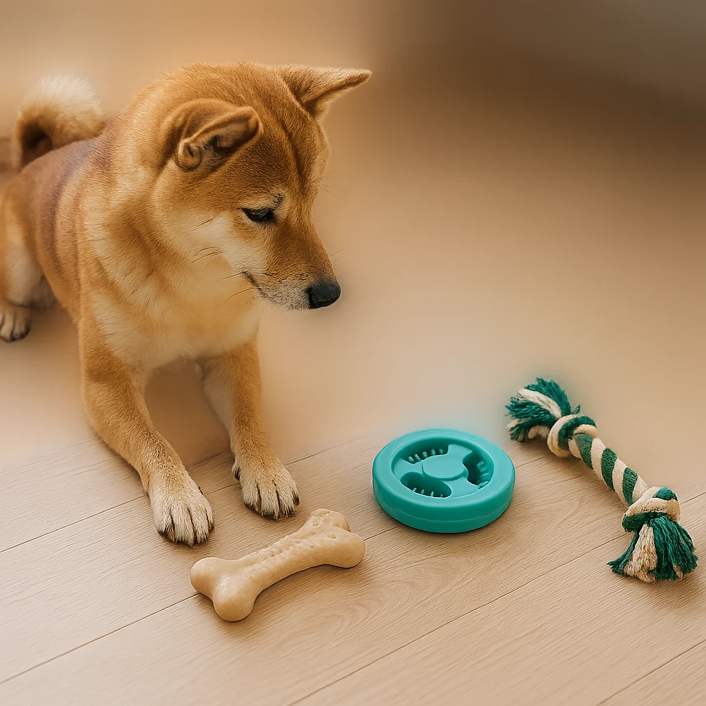 柴犬のしつけは性格理解から。自立心と忠誠心のバランスを整えるイメージ