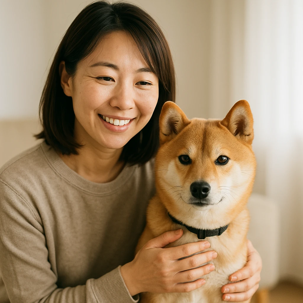 柴犬に最適なペット用品を探す際のポイント（テーマ:ペット）に沿ったイメージ。セクション「柴犬の飼い主が語る体験談」を視覚化。要点:柴犬を飼っている方にとって、ジ