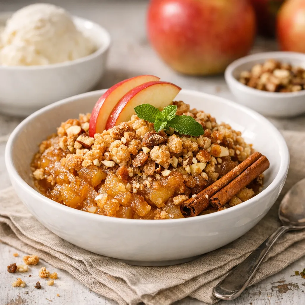 Apple Halwa Crumble