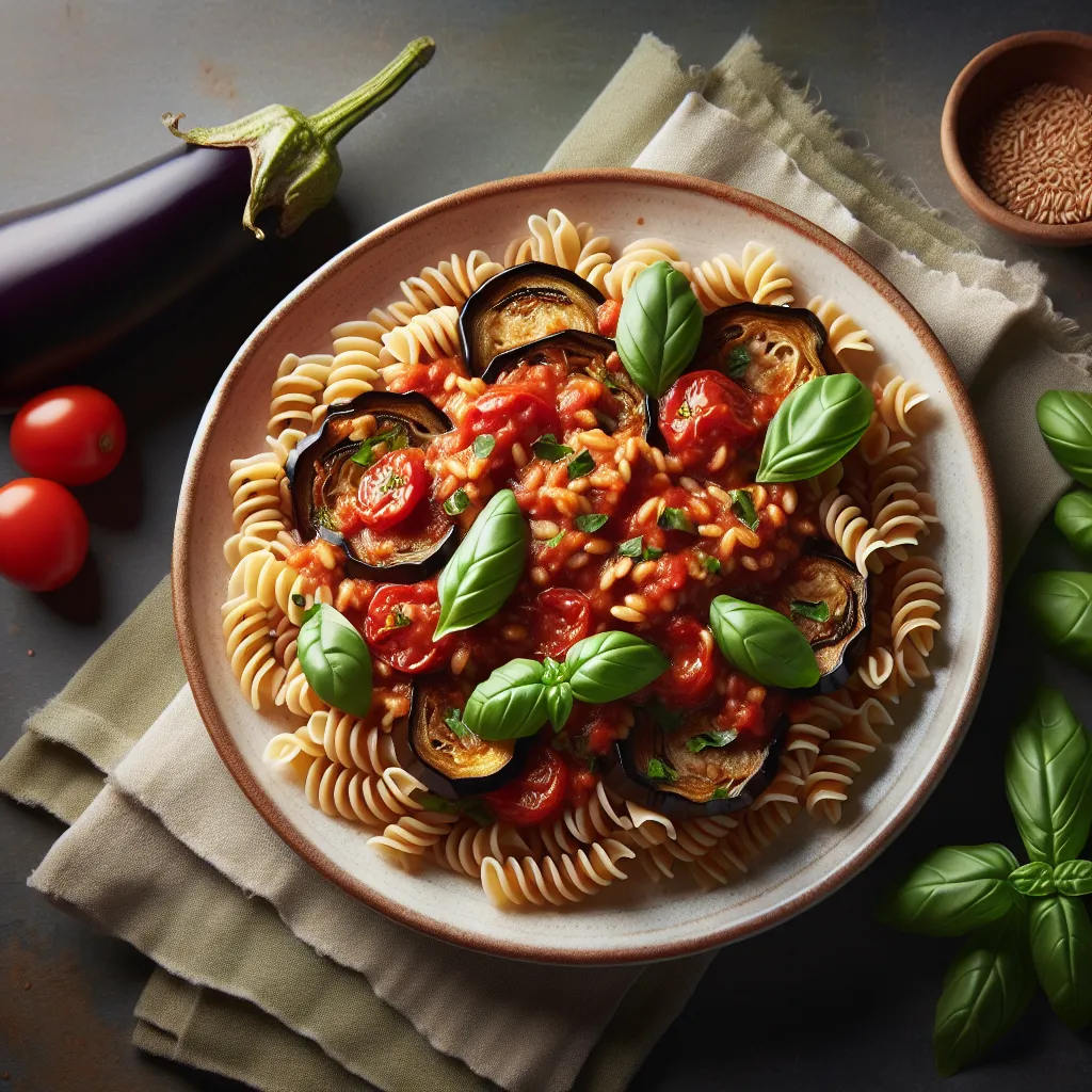 Auberginen-Pasta