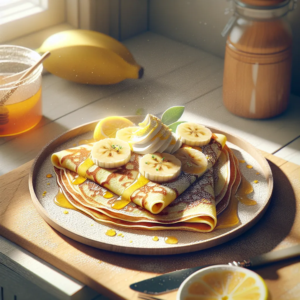 Banana Lemon Crepes