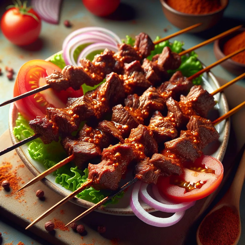 Beef Suya Kebabs