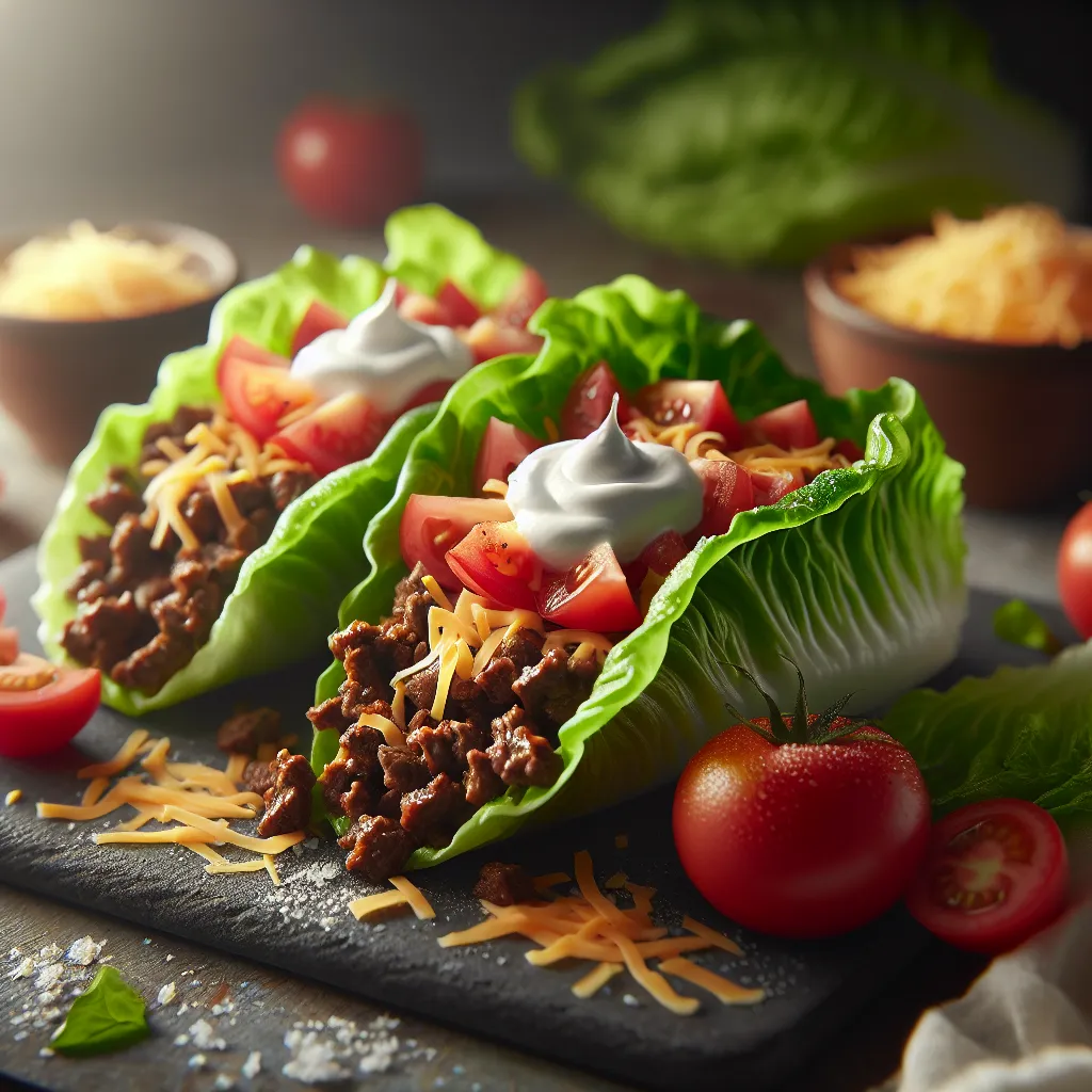 Beef Taco Lettuce Wraps