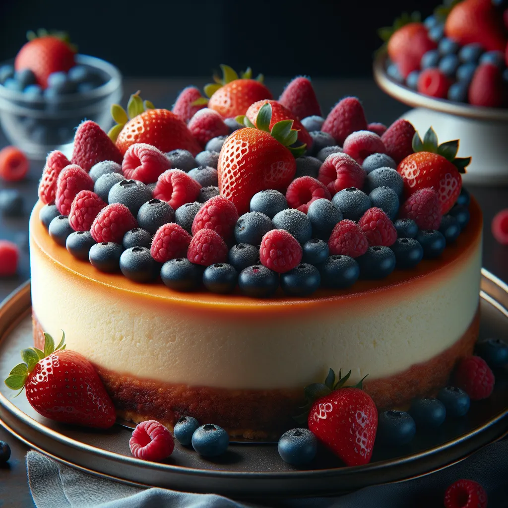 Berry Topped Cheesecake