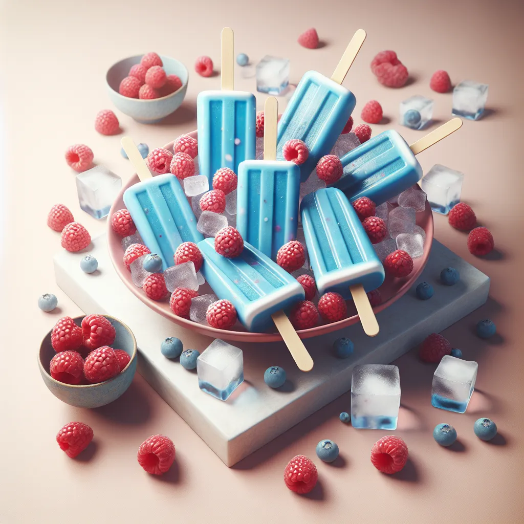 Blue Raspberry Popsicles