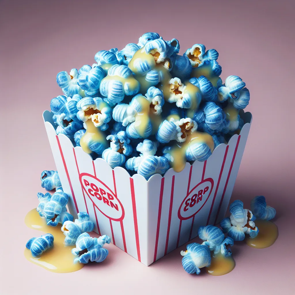 Buttered Blue Popcorn