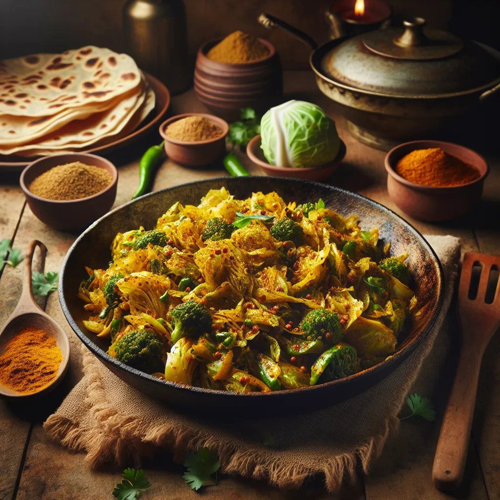 Cabbage Masala Stir-Fry