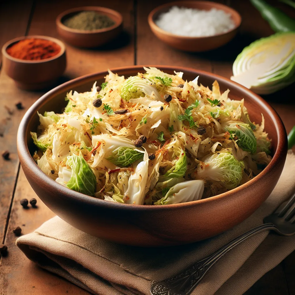 Cabbage Poriyal