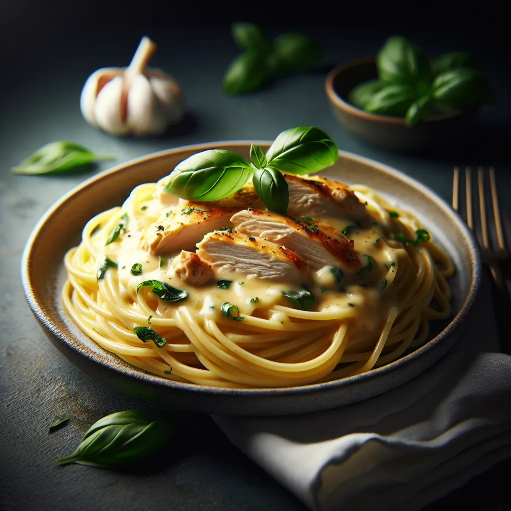 Cheesy Chicken Spaghetti