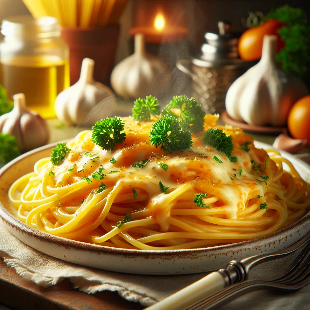 Cheesy Garlic Pasta