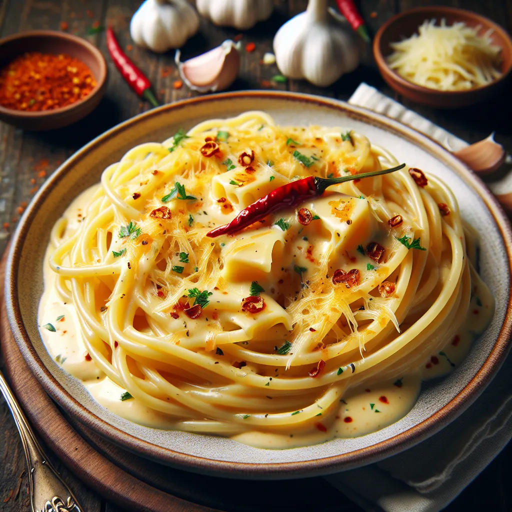 Cheesy Garlic Pasta