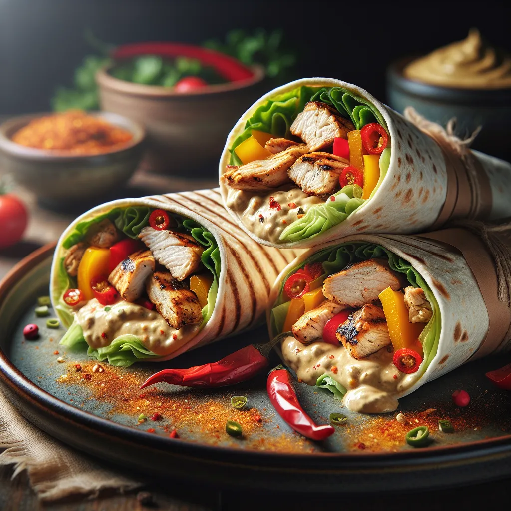 Chicken Bul Bul Wraps