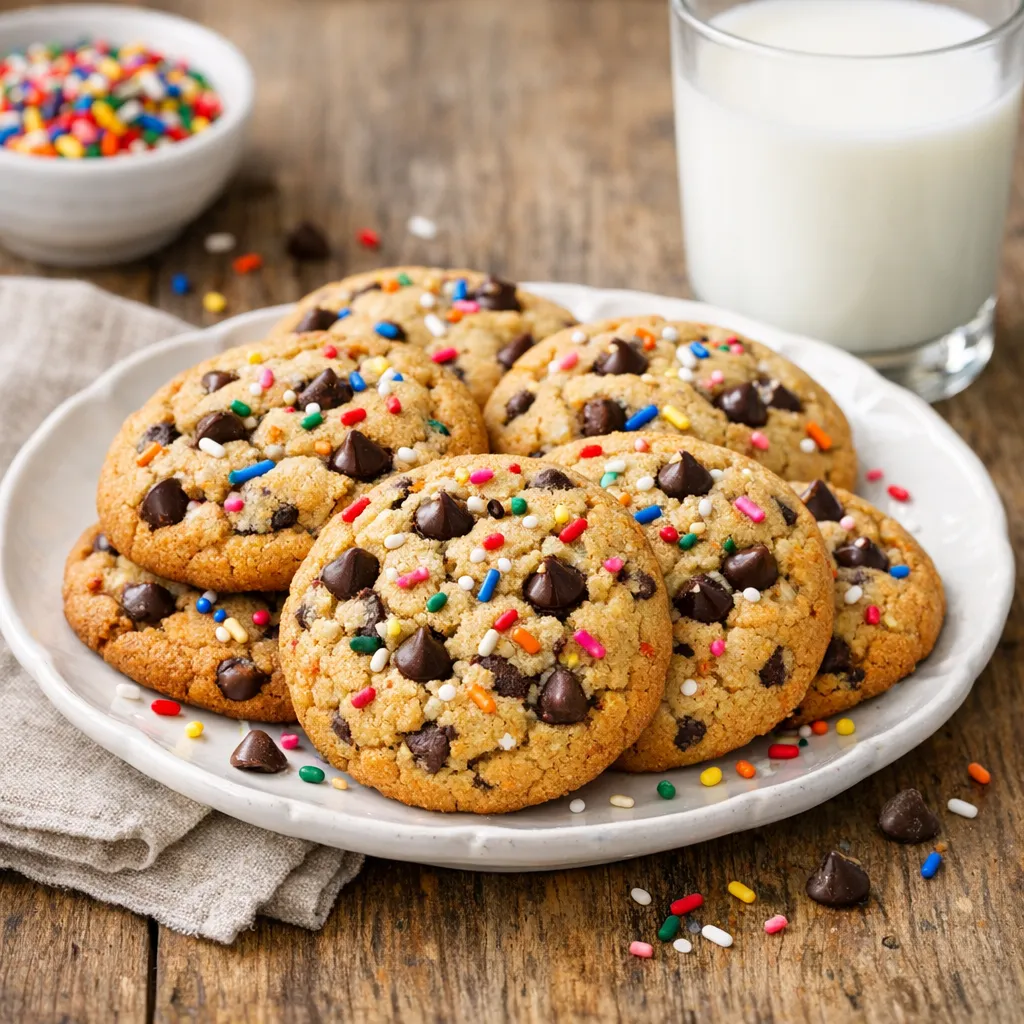 Chocolate Chip Sprinkle Cookies