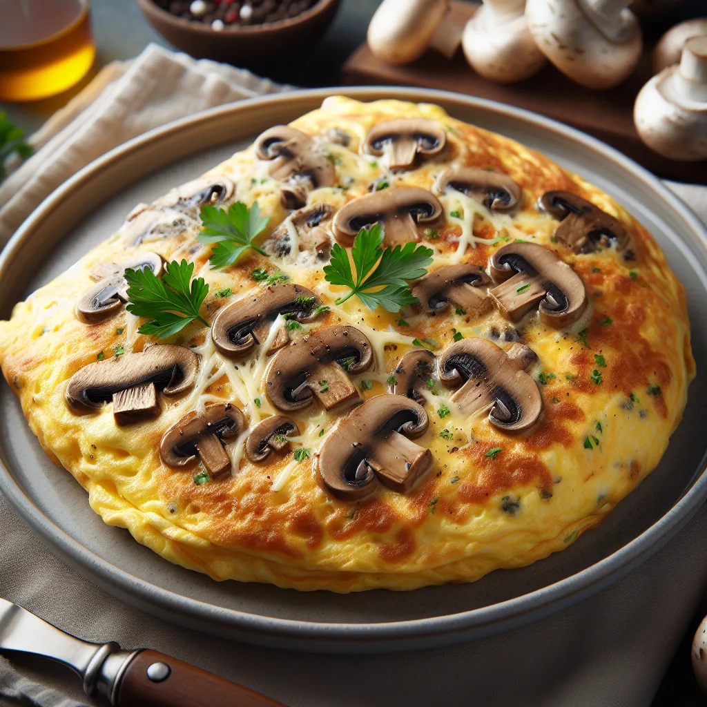Classic Mushroom Omelette