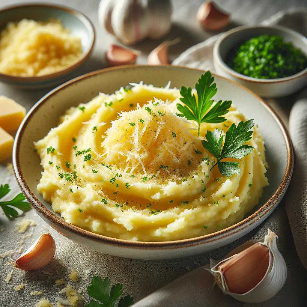 Garlic Parmesan Mashed Potatoes