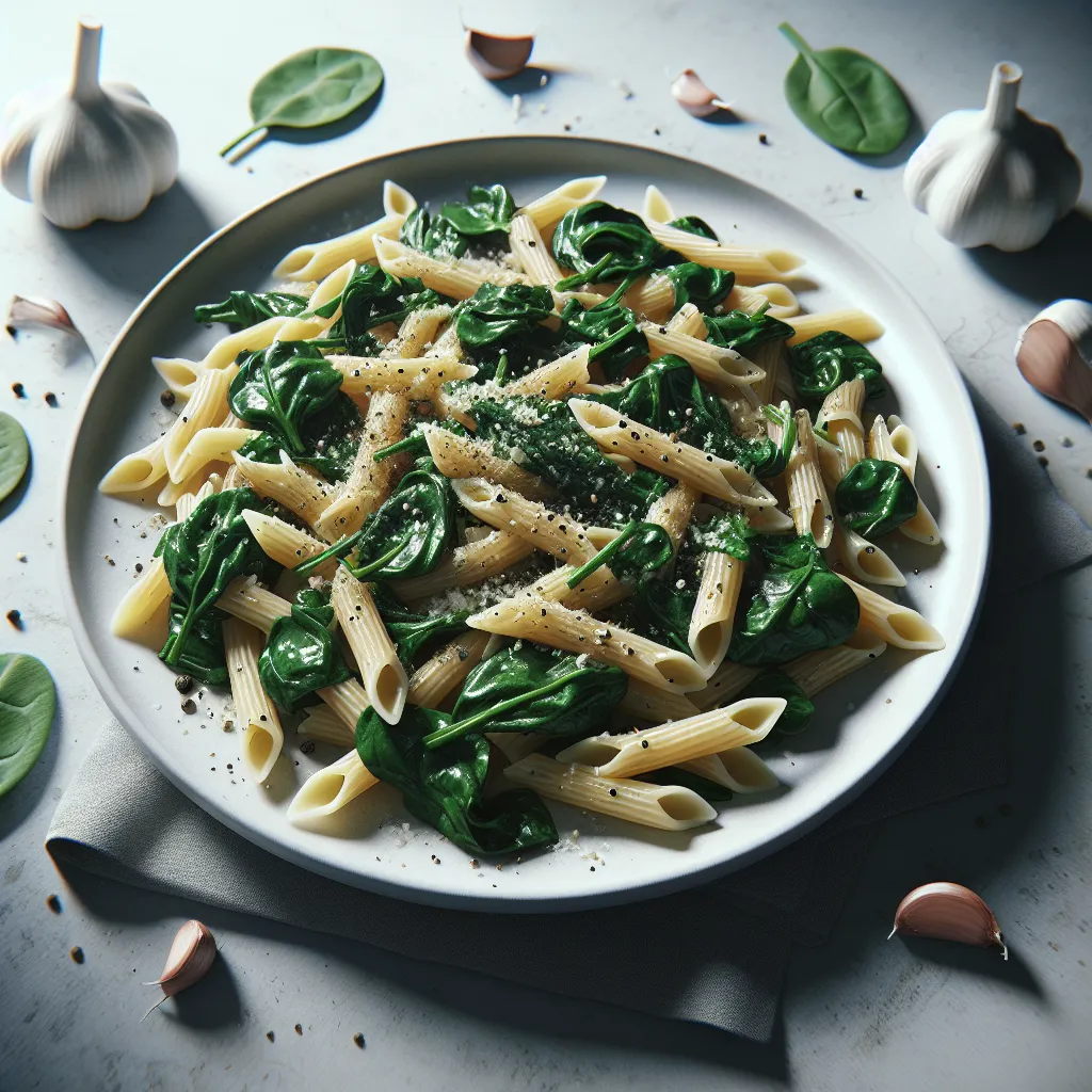 Garlic Spinach Pasta