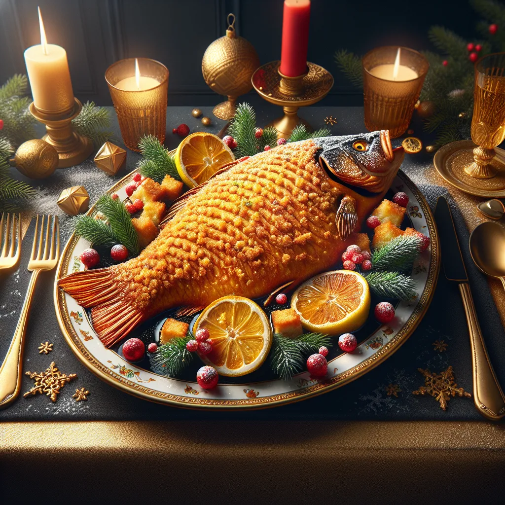 Gebackener Weihnachtskarpfen