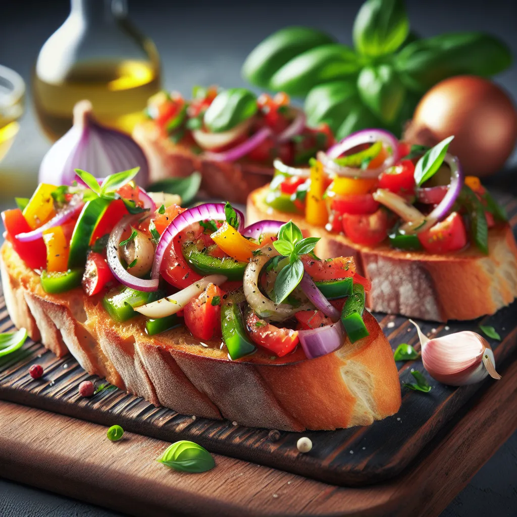 Italian Style Vegetable Bruschetta
