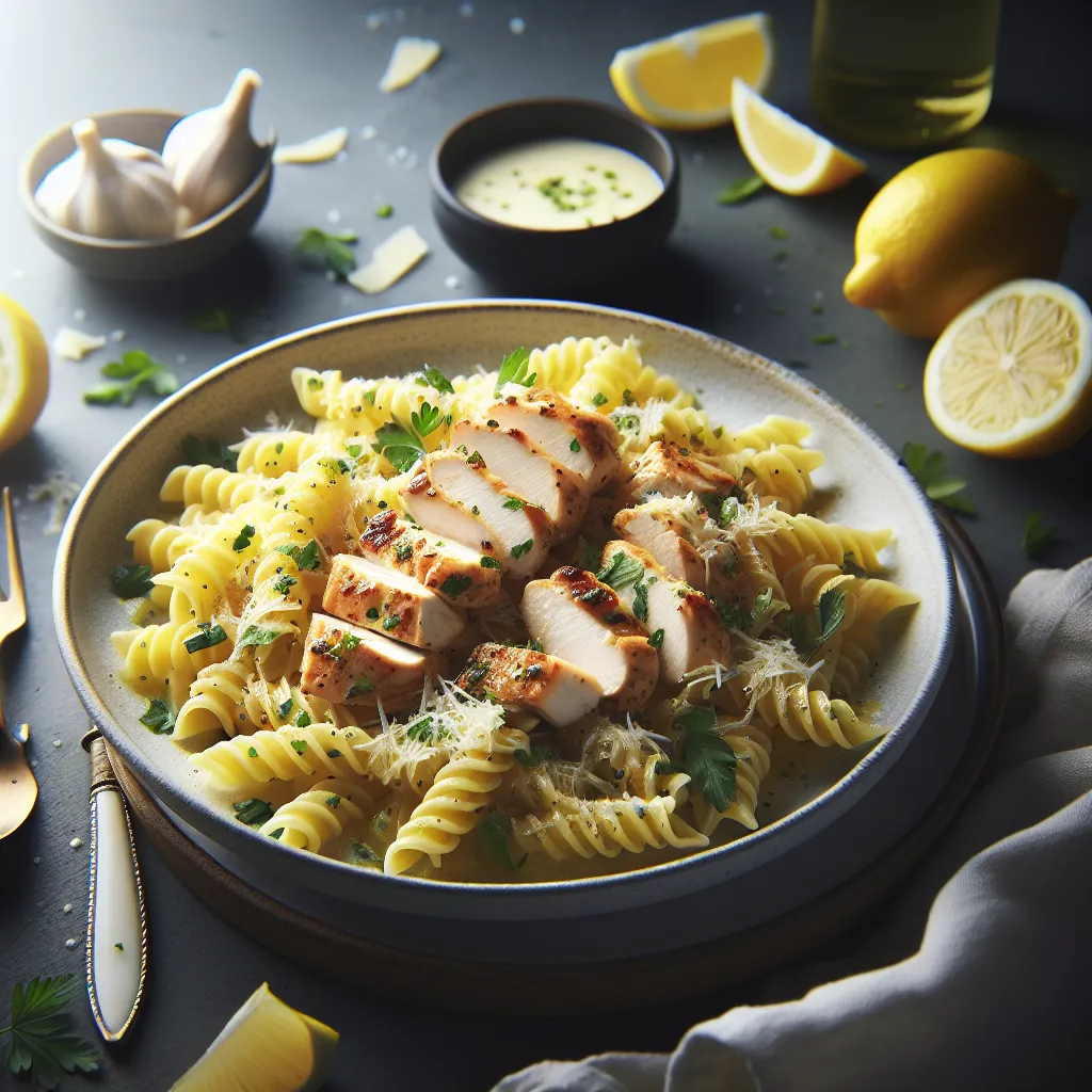 Lemon Garlic Chicken Pasta