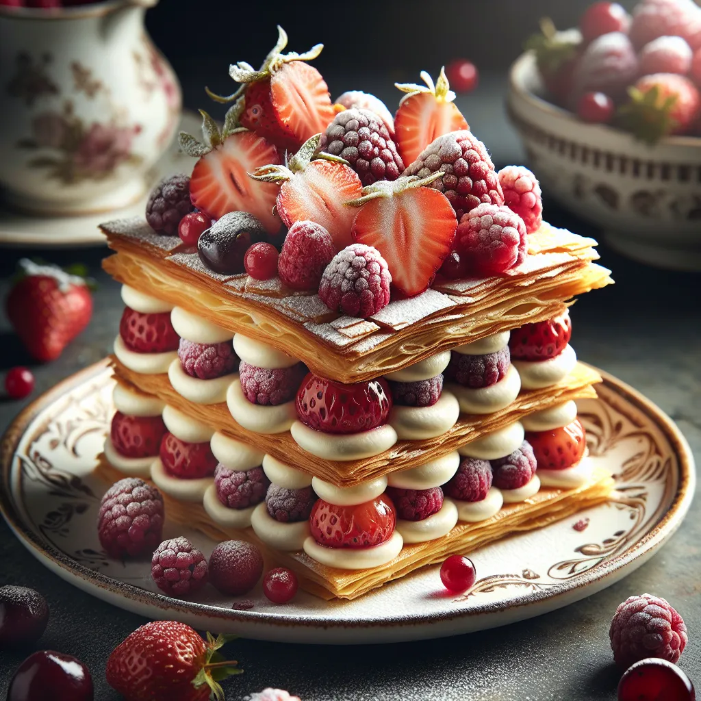 Mille-Feuille aux Fruits Rouges