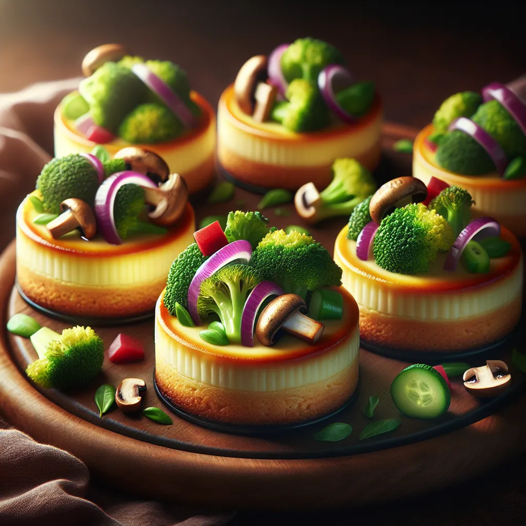Mini Vegetable Cheesecakes