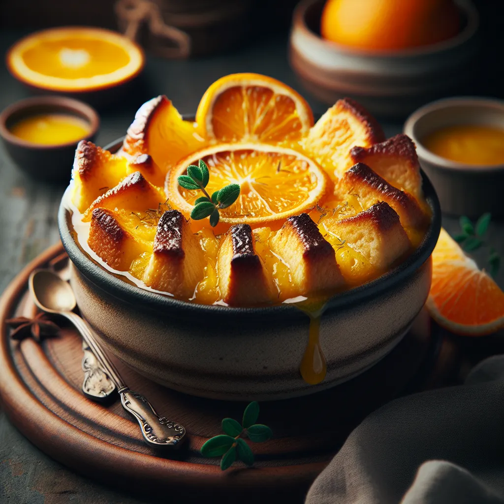 Orange Lemon Bread Pudding