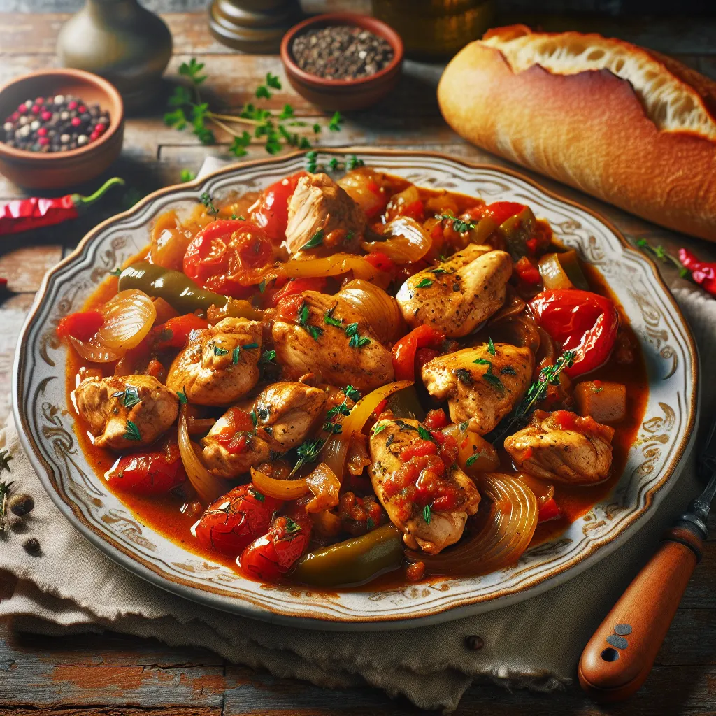 Poulet Basquaise